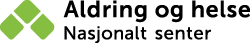 Aldring og helse Nasjonalt senter logo